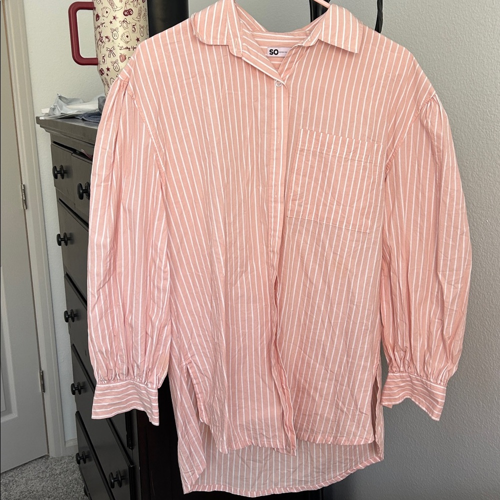 SO Light Pink Striped Shirt